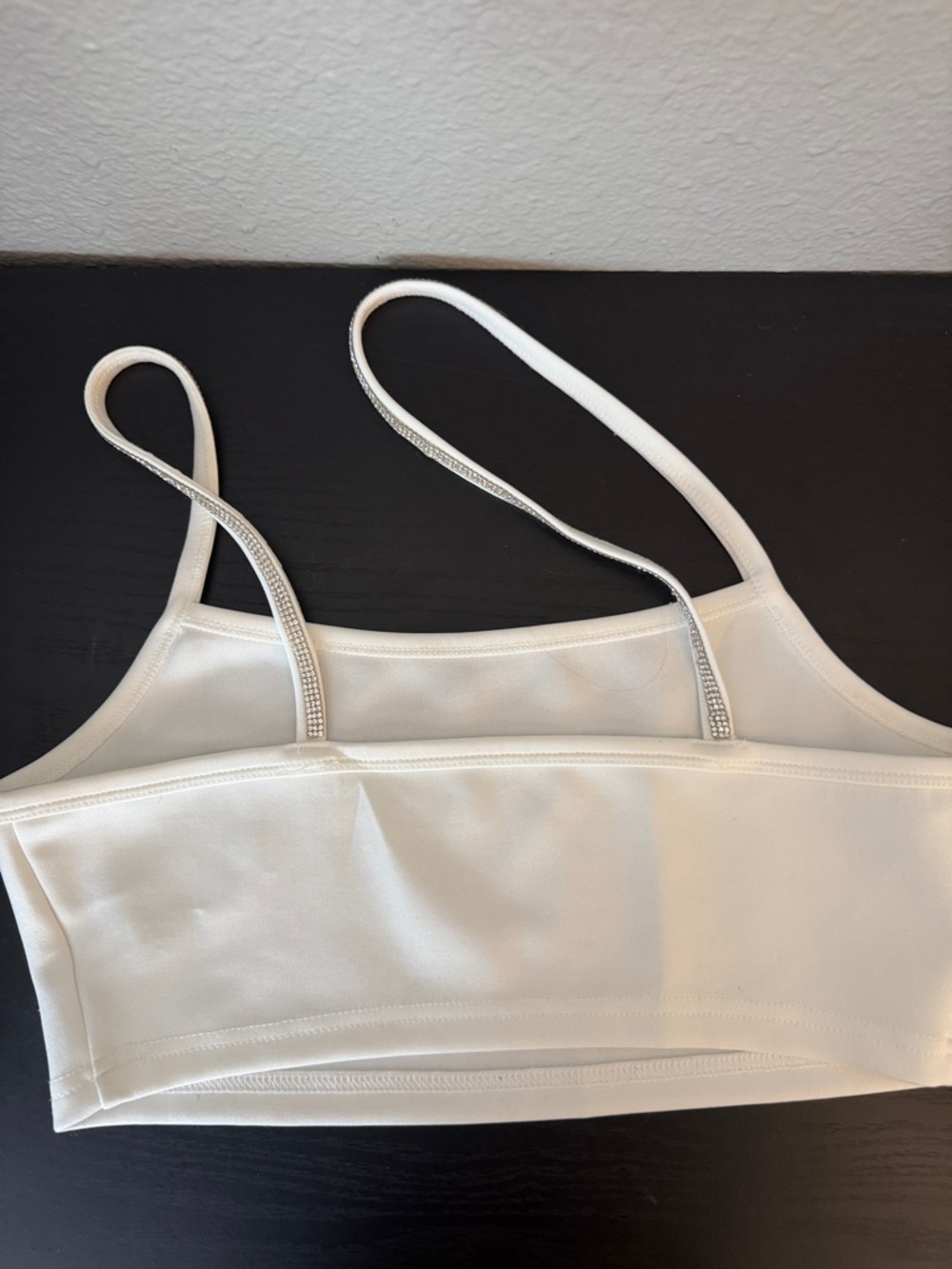 White Satin-Look top - Picture 4 of 4